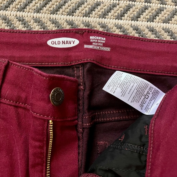 NWT- dark red skinny jeans - Picture 2 of 4